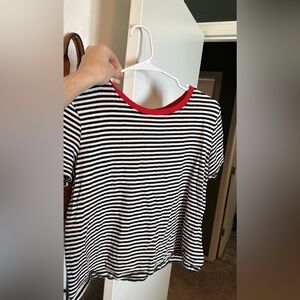 Striped crop top T